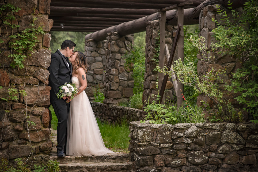 flagstaff wedding at the colton house classic mountain vibe LGTBQ