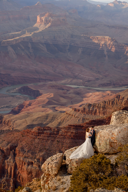 Grand Canyon adventure elopement wedding package